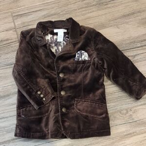H&M Kids Chocolate Velvet Blazer